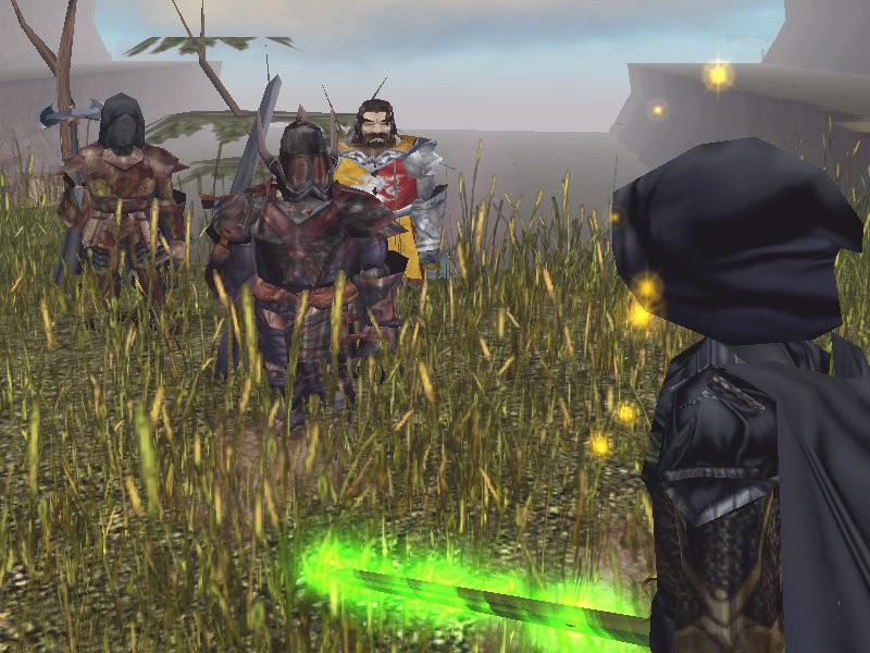 Grumm, Sundvar and Helgrin encounter a cowled figure