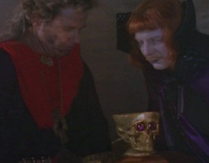 Actors try to stifle laughs when shown the quality of the props they have to work with