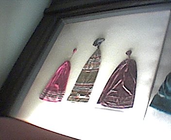 A case showing men's caps from the 18th & 19th Century. Yeah, I know it's not very interesting but this was the only exhibit in the whole museum that was lit well enough to take a photo!