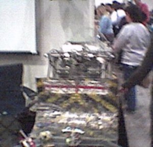 Not quite what we were expecting, looks more like scrap metal than a robot!