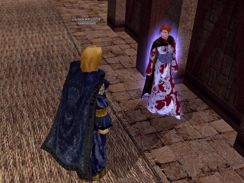 When you said you couldnt get into  a bloody dress...