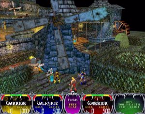 The chaotic world of Dark Legacy, in which Sarah plays a Valkyrie and I play a dwarvern warrior with a ginger mohican (hmm, don't analyze this too much...)