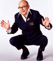 Oh no! Mr Harry has somehow got trapped in your monitor! Quick, go find some Vaseline and a kipper.