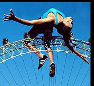 Thank God we didnt flog the London Eye, it's much safer than jumping over Big Ben.