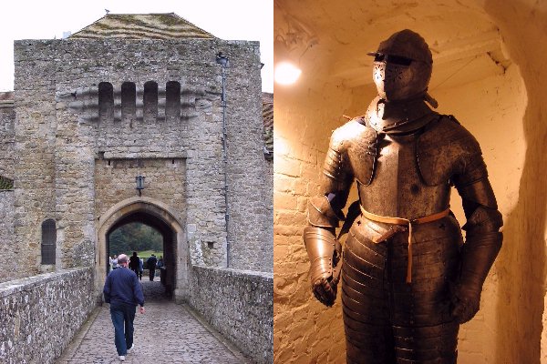 The gatehouse and the suit of armour, this is about as "Castlely" as you get here.