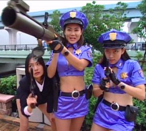 Ah, skimpy outfits and large calibur weaponry, these must be the good guys.
