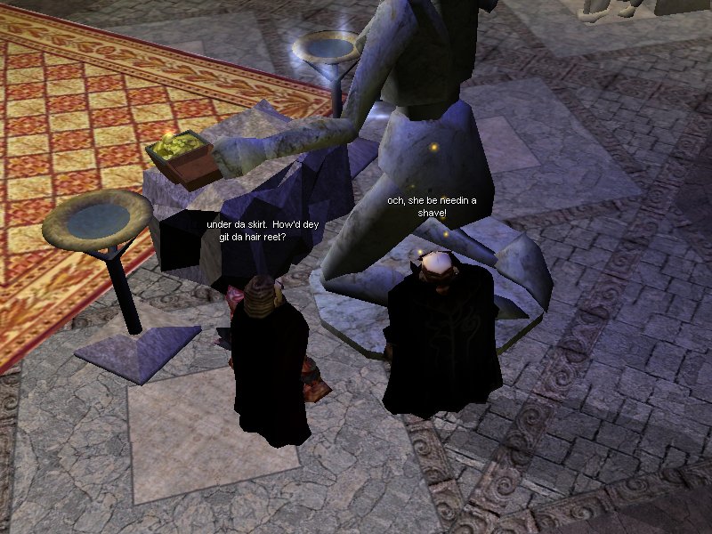 The only pair this staue had was a pair looking at her lack of a pair