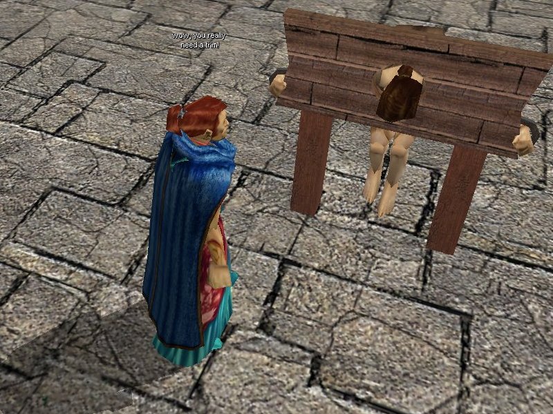 At least he wont fidget when I I cut round his ears