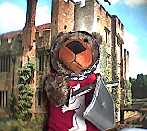For those of you wondering (hello Jackie!), the bear isn't actually the size of the castle!
