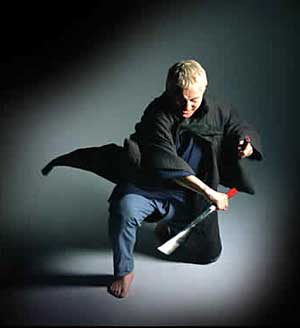 Zatoichi, a film that has everything, love, violence, comedy, transvestism...  BLINDING!